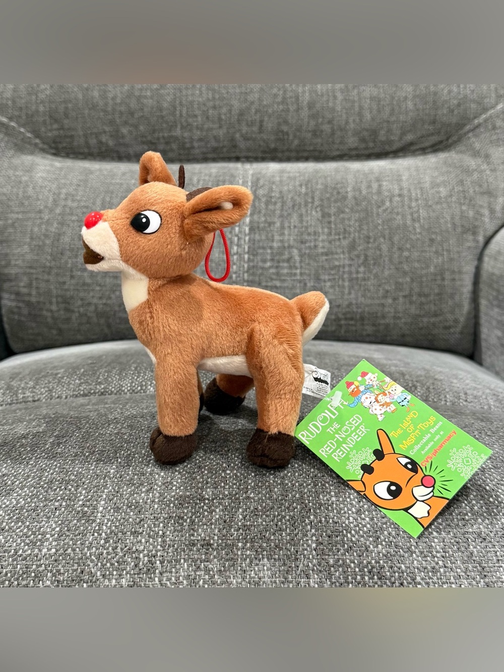 VTG 1998 Stuffins Rudolph the Red Nosed Reindeer Plushie 7” CVS Exclusive